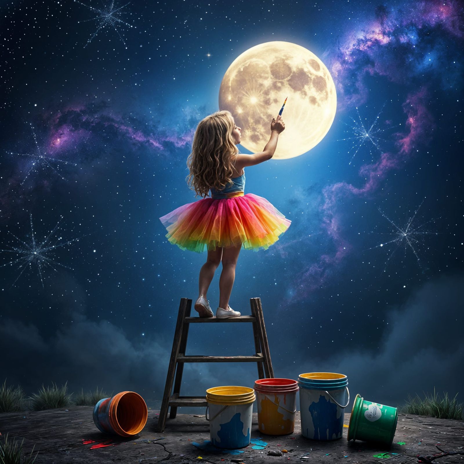 Don't aim for the moon, Paint it!