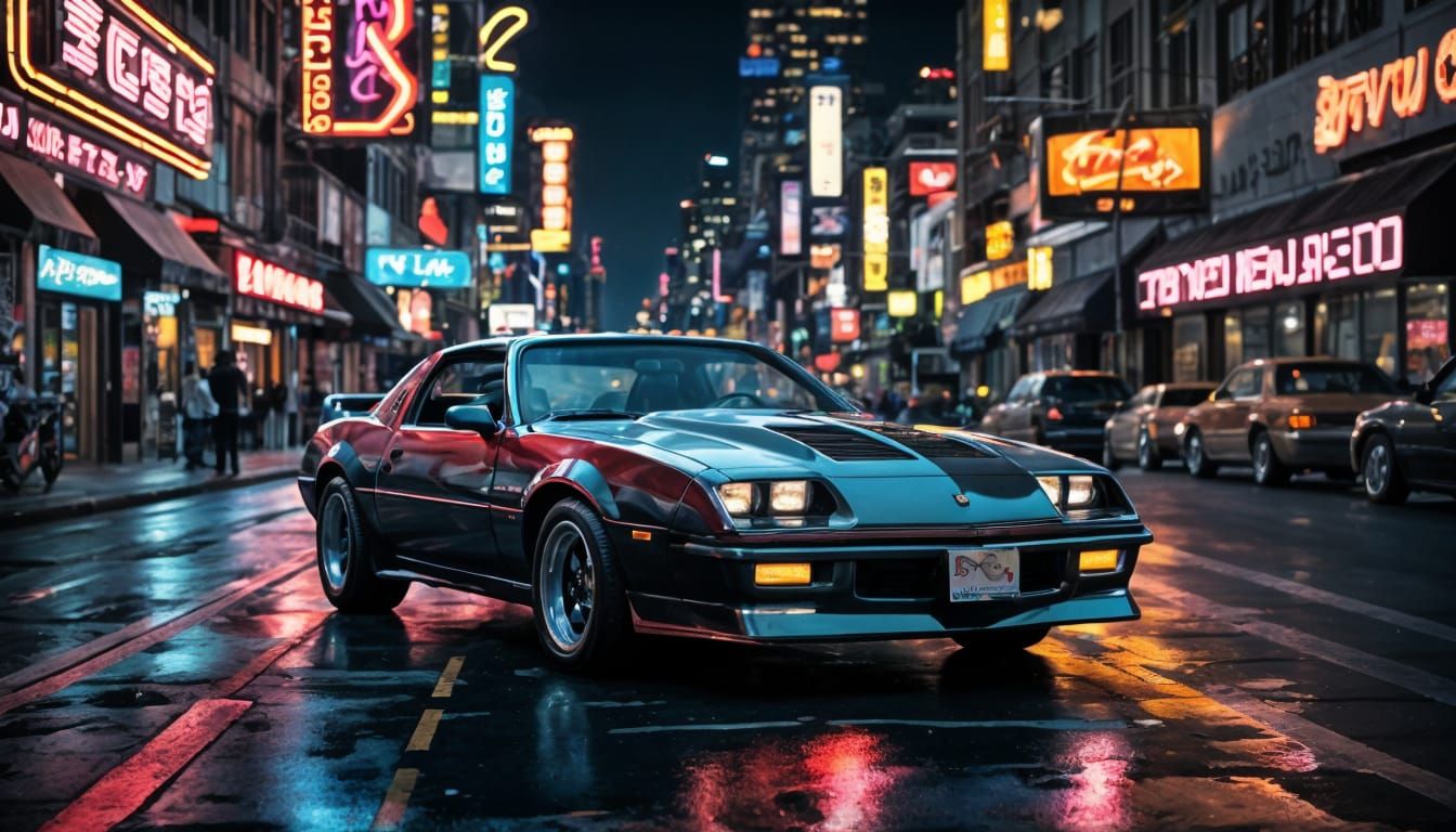 1987 Camaro IROC Z-28 in Neon City