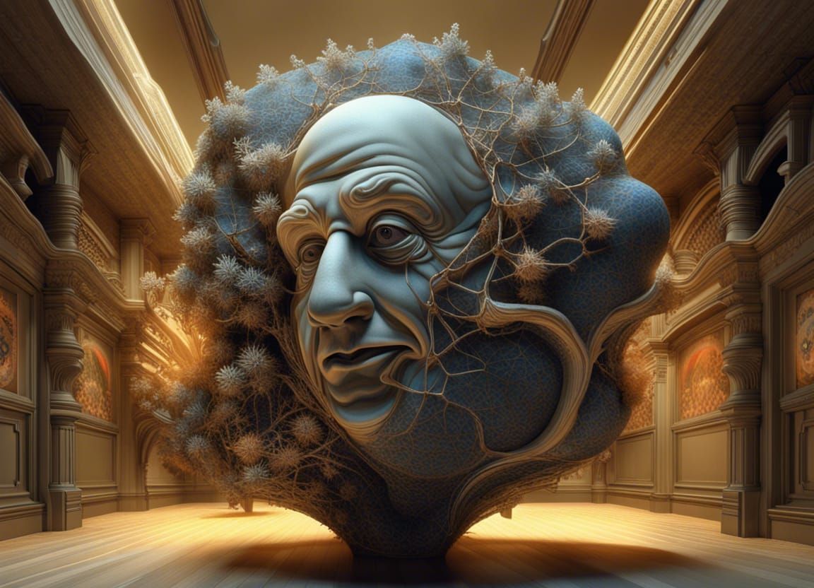 Bizarre Mandelbulb Fractal Art in Magic Realism Style