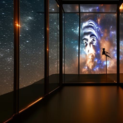 Stunning Milky Way in Glass Boxes: Ethereal Photorealistic A...
