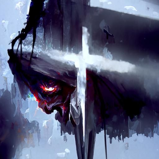 Sinister Redemption Art by Rutkowski Style