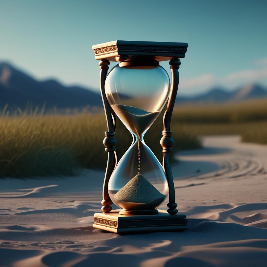 Art Deco Hourglass Knot: Time and Meditation