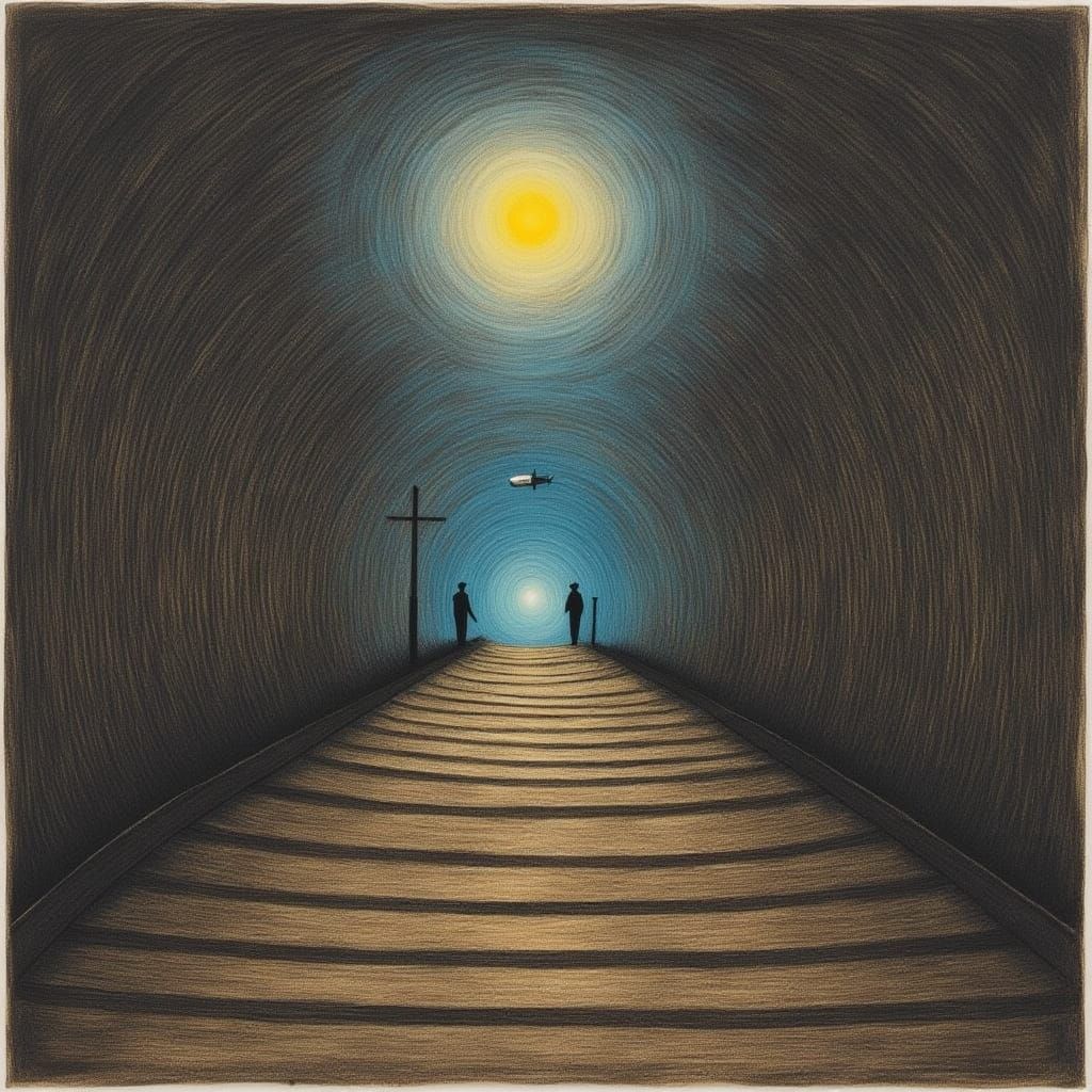 Hope and Despair Collide in a Haunting Surrealist Landscape