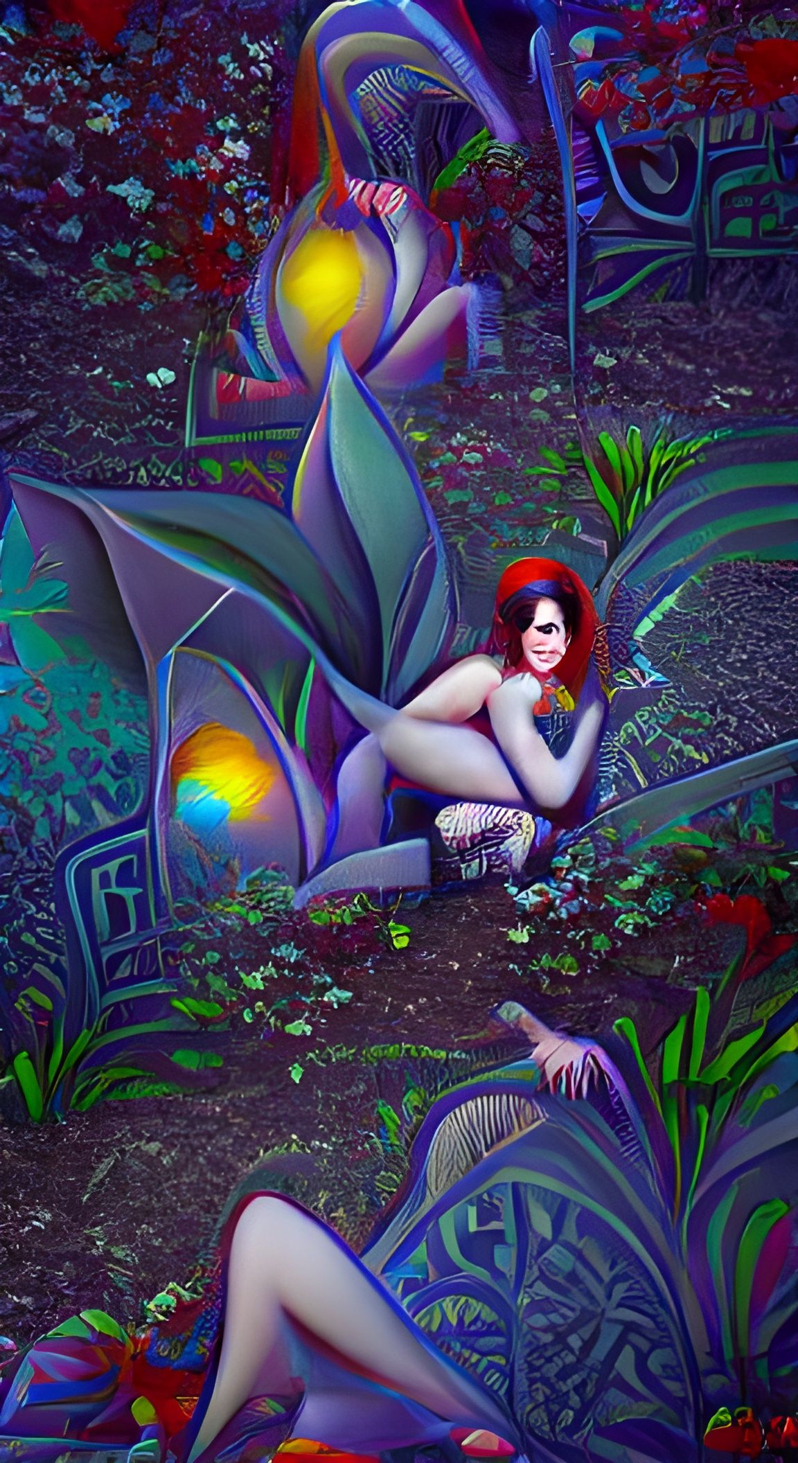 Lilith in Garden of Evil: 3D Art Deco