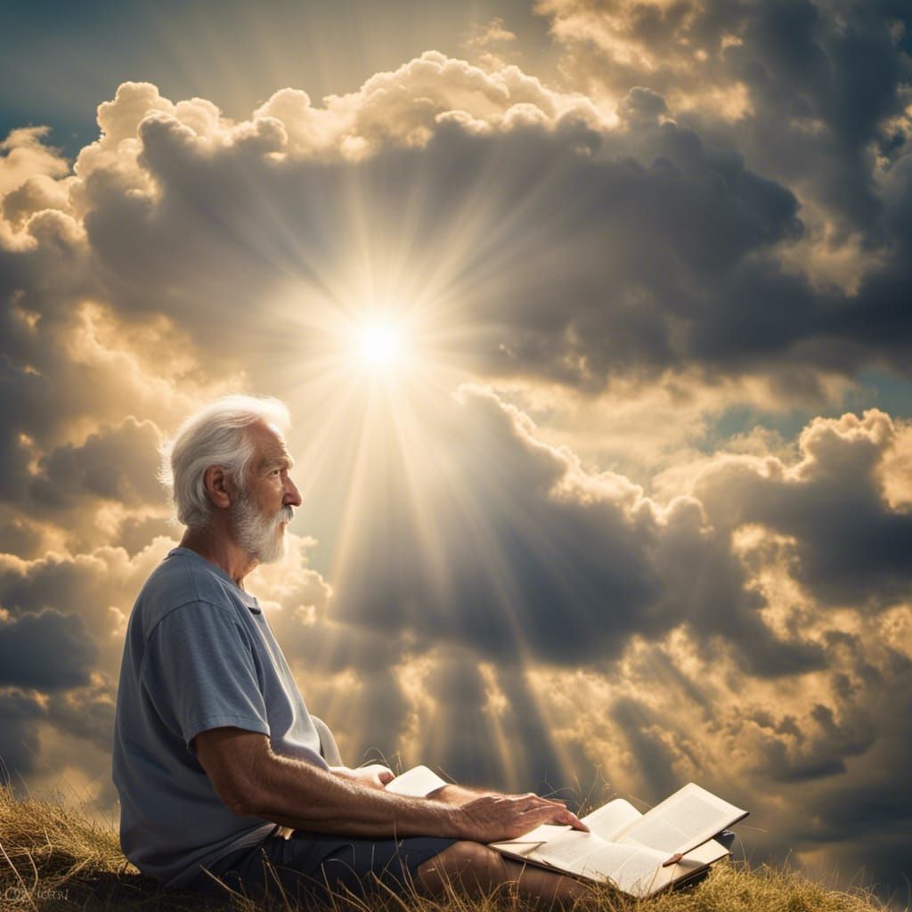 Homer-esque Storyteller in Divine Light