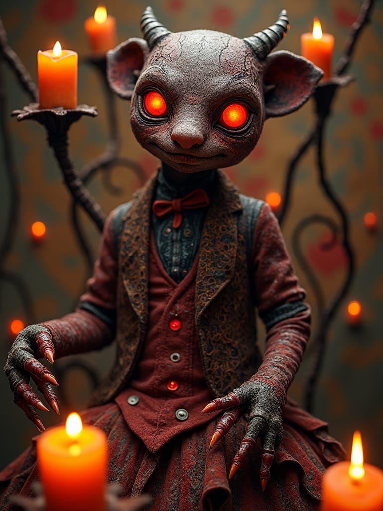 Creepy Patchwork Creatures in Steamnoir Style