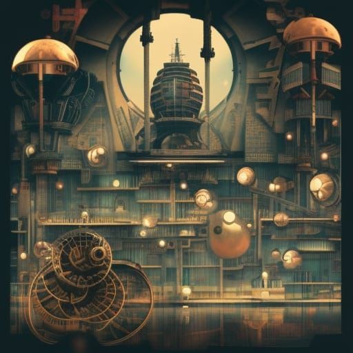 Steampunk city