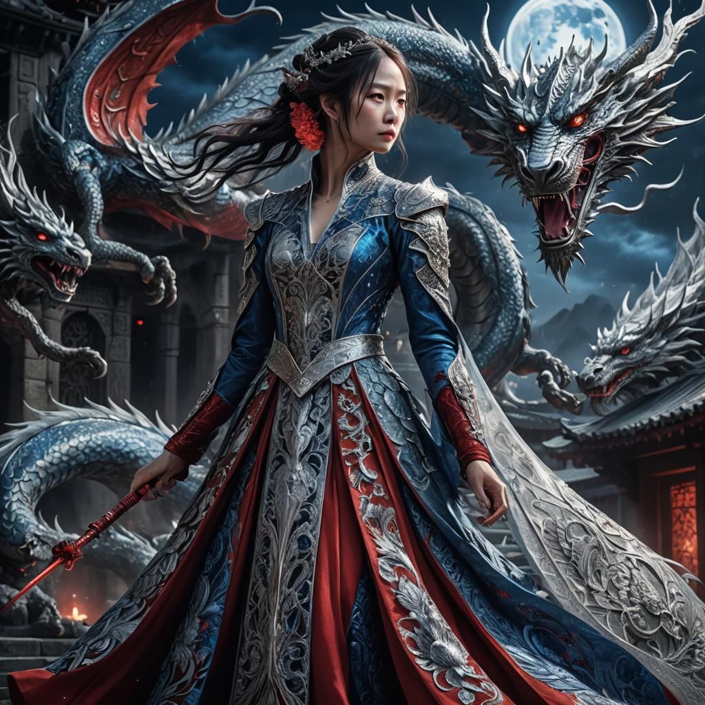 Fantastical Dress Concept Art in Gothic Style