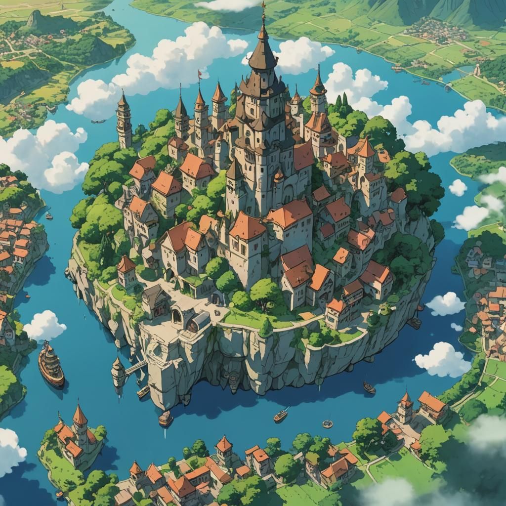 Floating City of Magic: Anime Key Visual