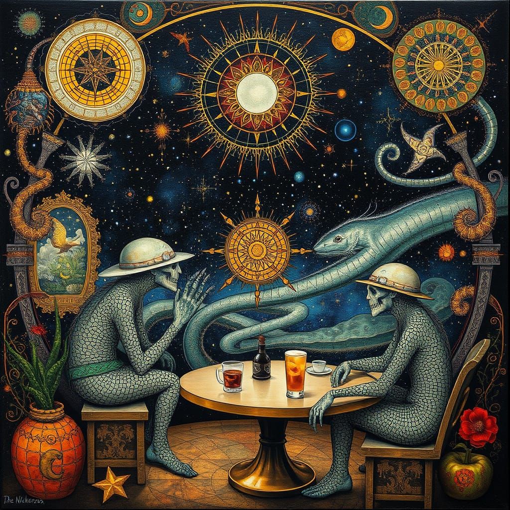 Psychedelic Utopia: Sacred Geometry in Bosch Style