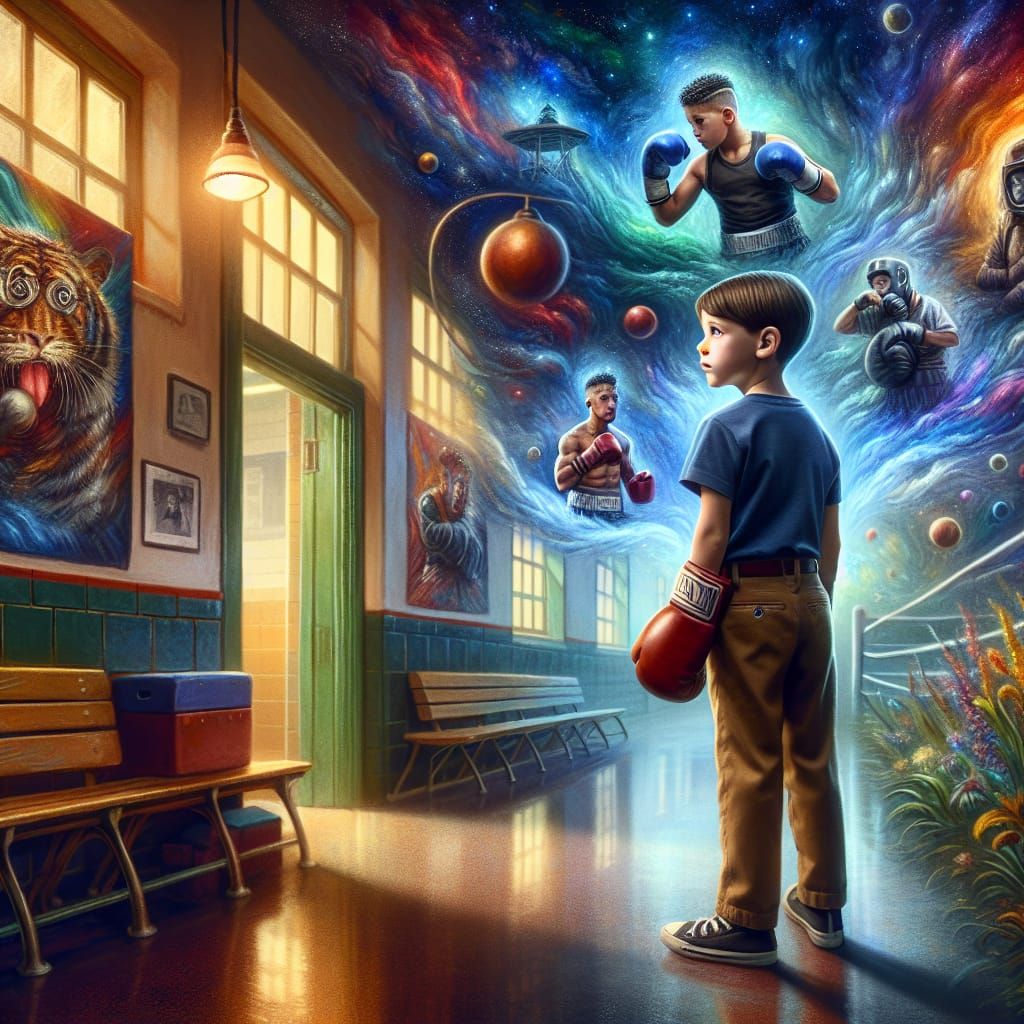 Young Rocky's Boxing Dream: Matte Painting