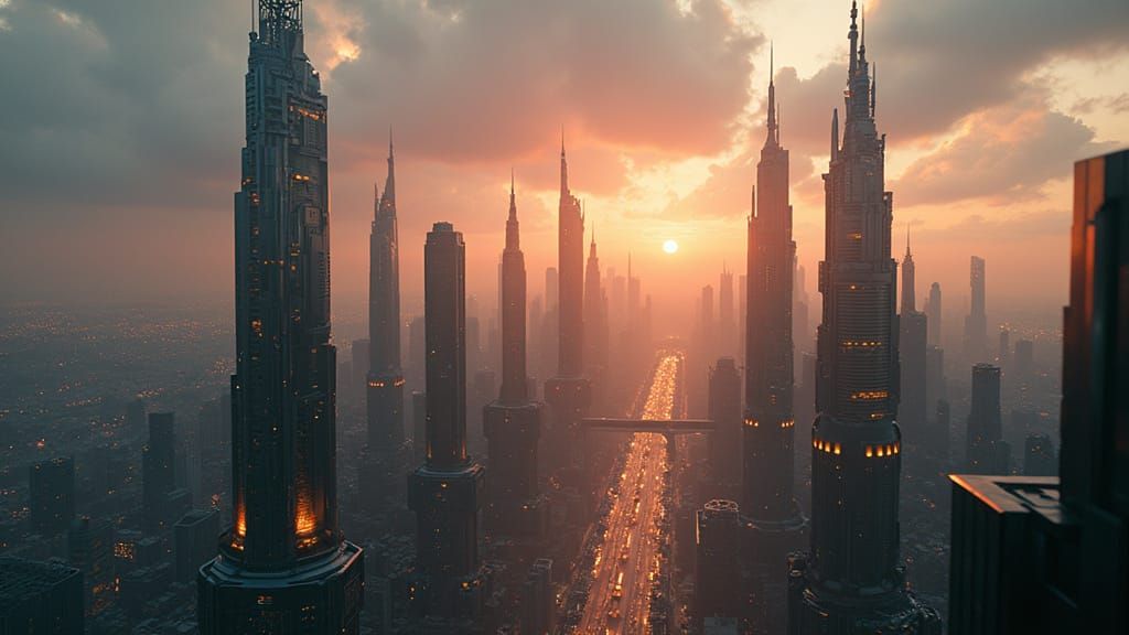 Cyberpunk Metropolis Unveiled in Gritty Realism