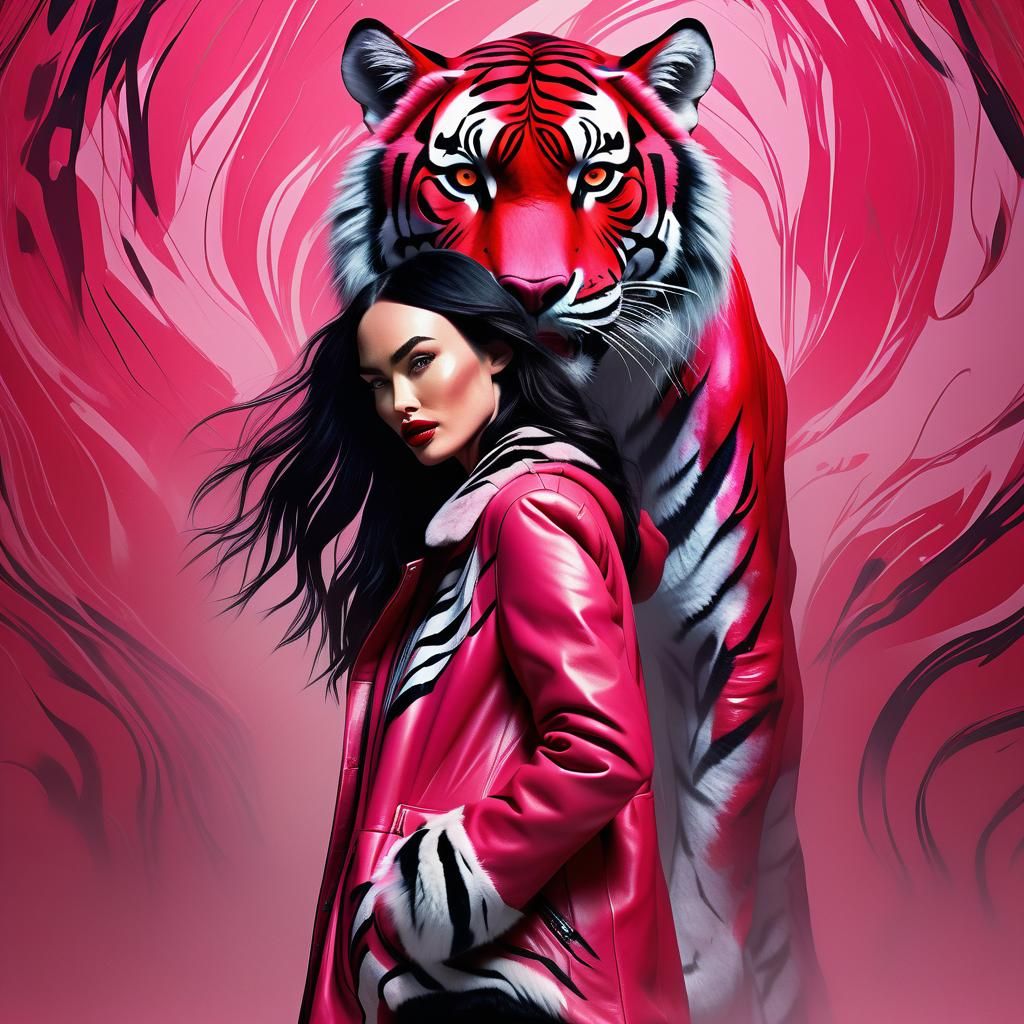 Tiger Essence Concept Art in Fauvist Style