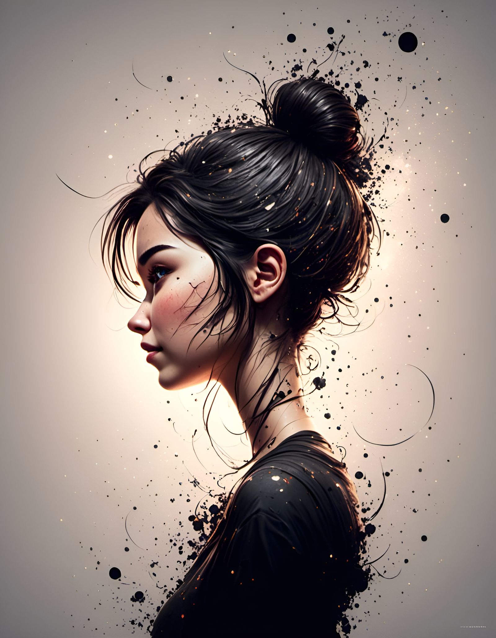 Pixar-Style Vector Portrait of a Woman