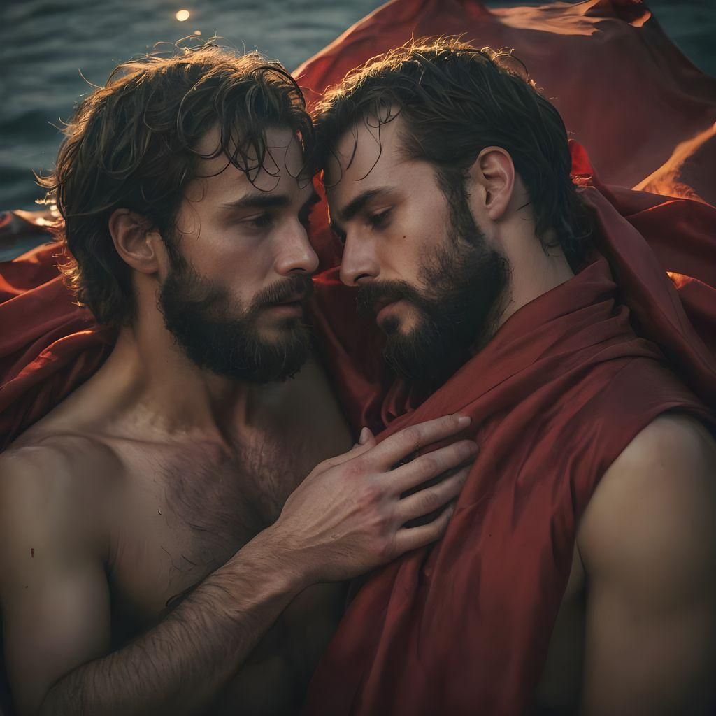 Cinematic Embrace in Silk Moonlight