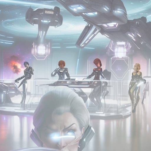 Star Trek Landing Party Emerges from Cosmic Darkness