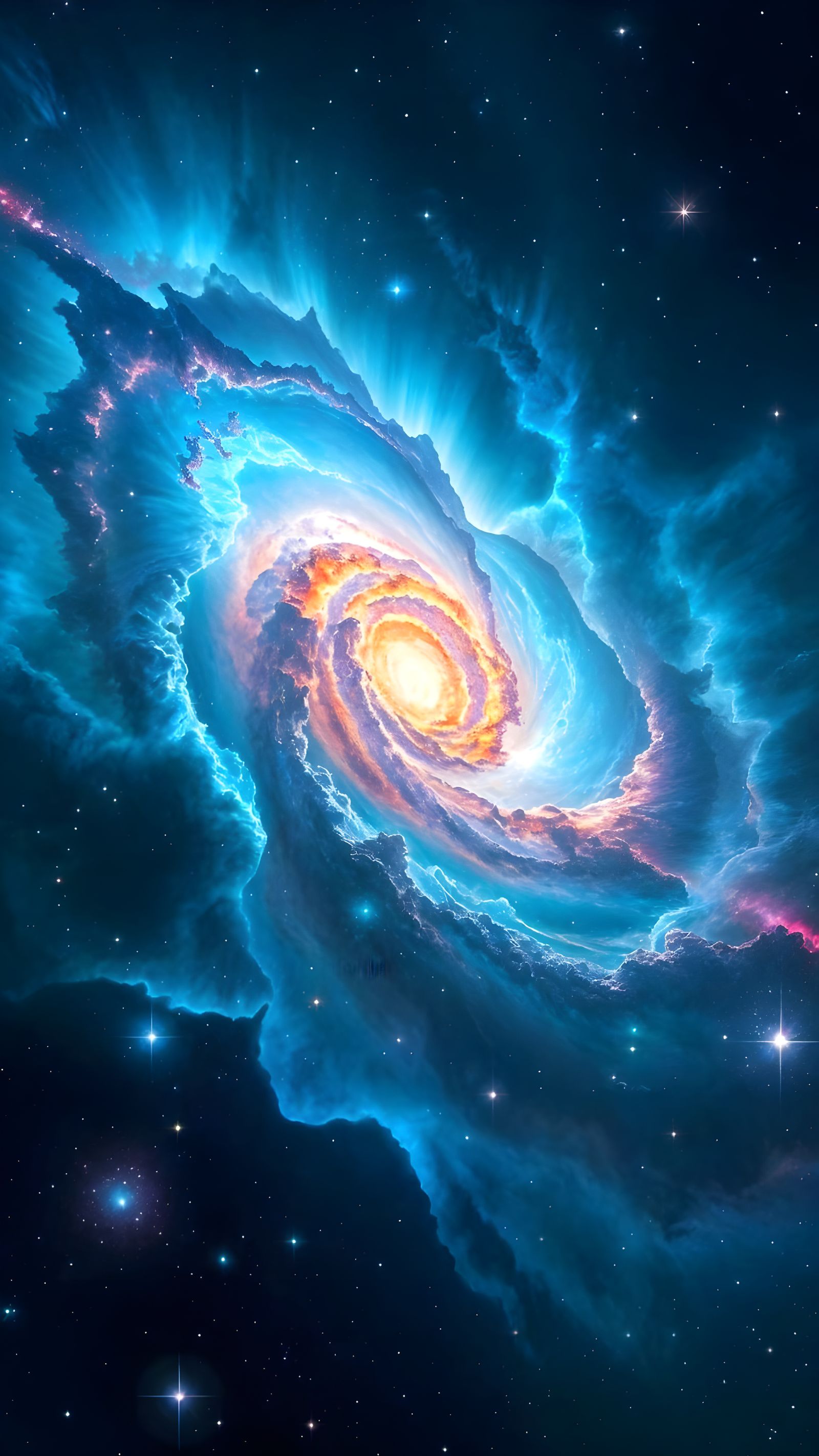 Cosmic Nebula Swirling in Deep Space