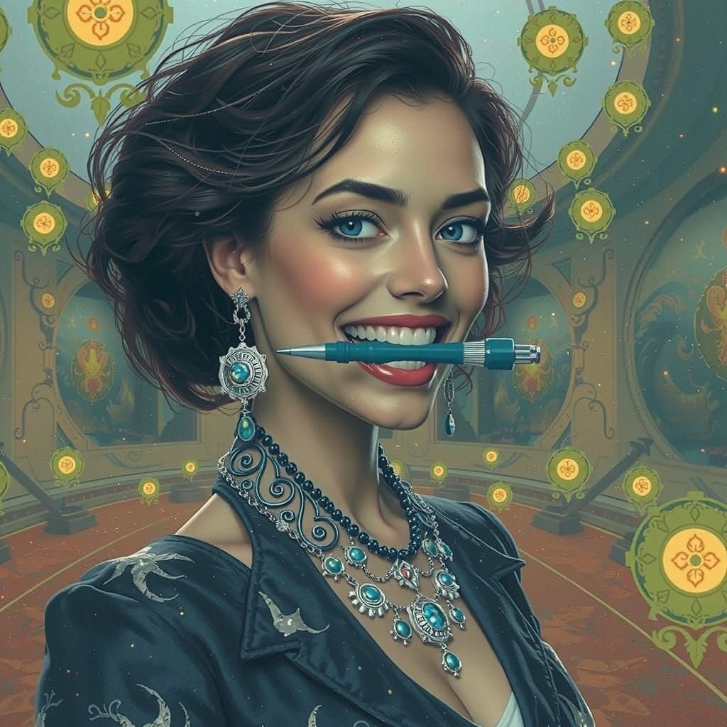 Mystical Woman Embodies Whimsical Wonder with Sonic Screwdri...