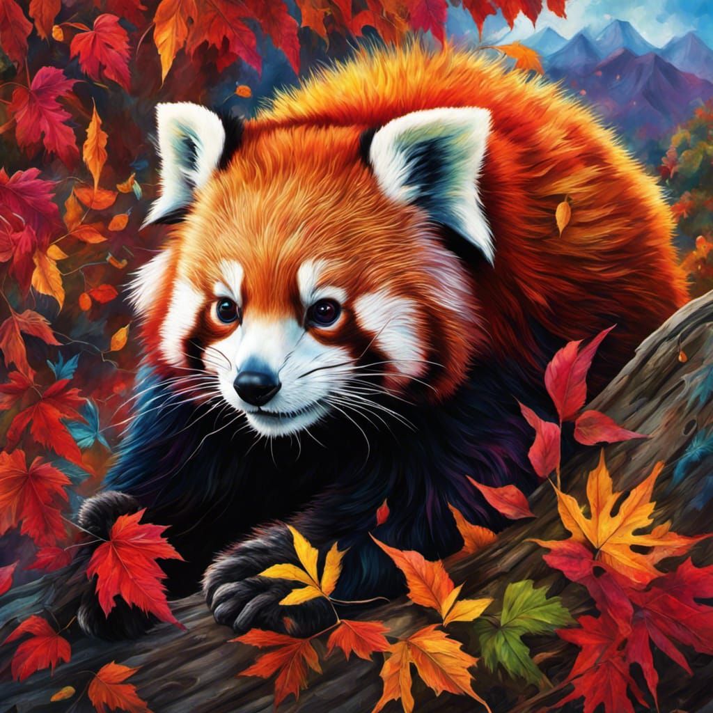 High Gothic Red Panda in Burton Style