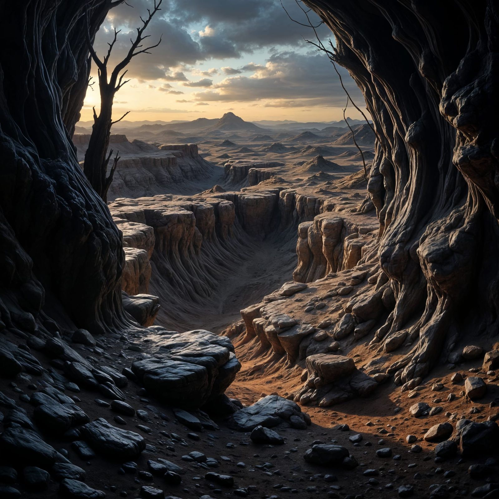 Charcoal Sketch of a Figure in Vibrant Colors