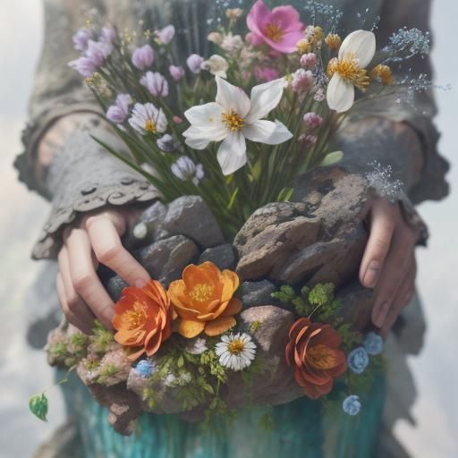 Hands Holding Objects: Detailed Concept Art