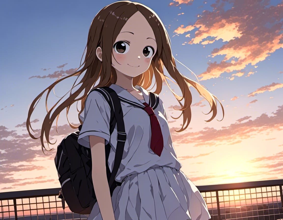 Cute Student Portrait in Chiaroscuro Style