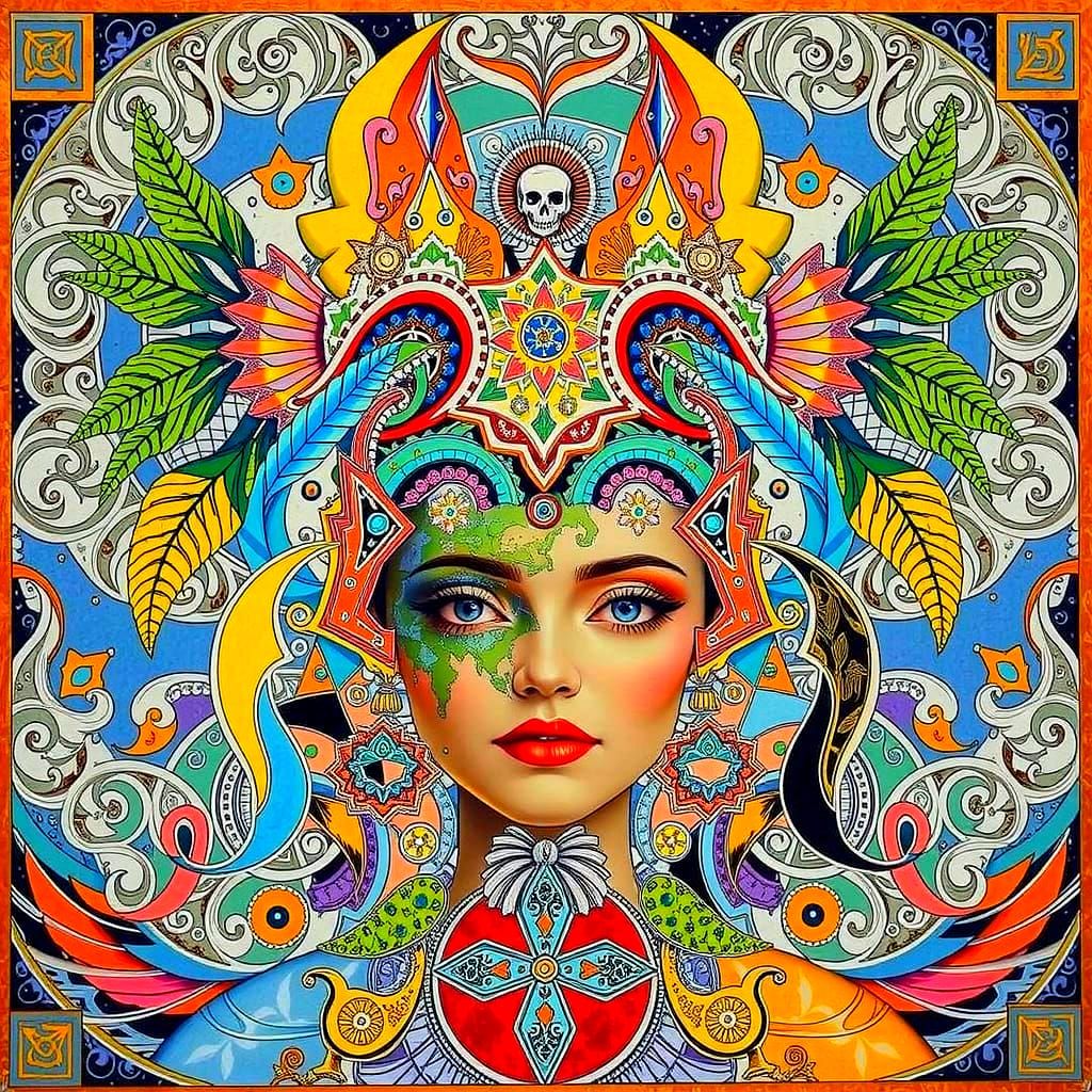 Surreal Organic Geometric Forms in Photorealistic Hyperreali...