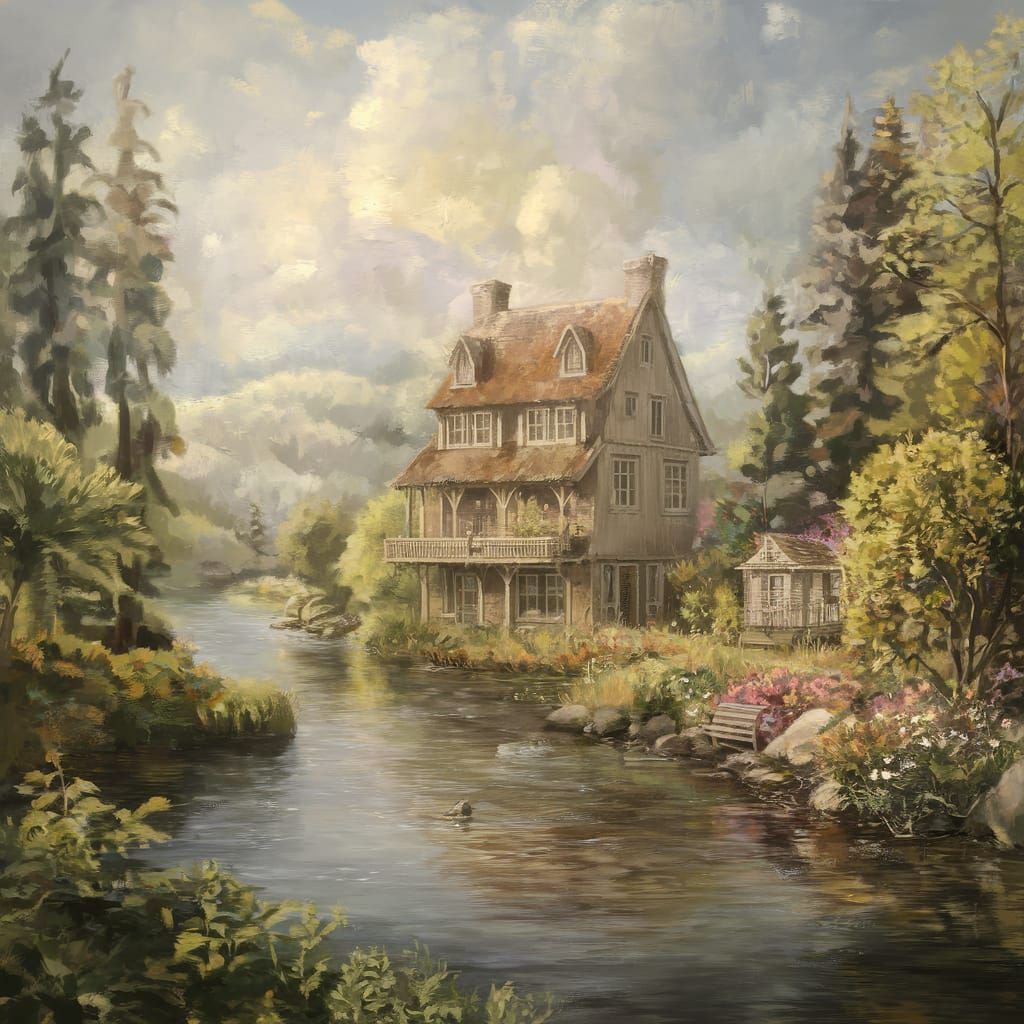 Whimsical Dreamhouse in Vintage Style