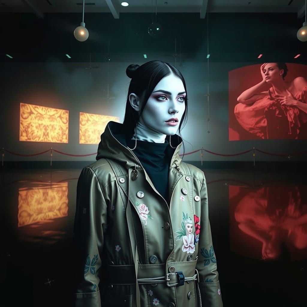 Surreal High Fashion Portrait in Whimsical Aesthetic