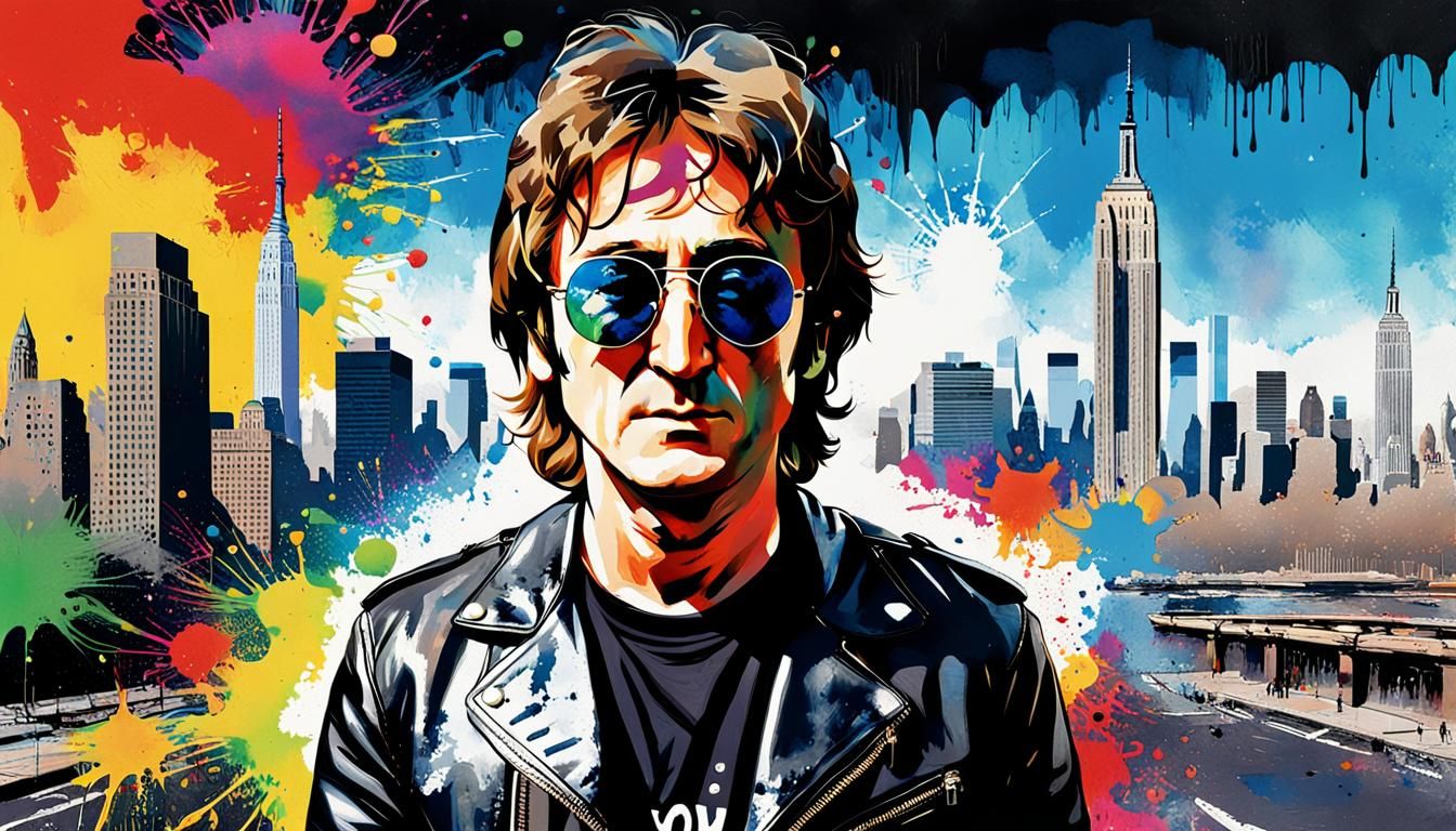 John Lennon Pop Art in New York City