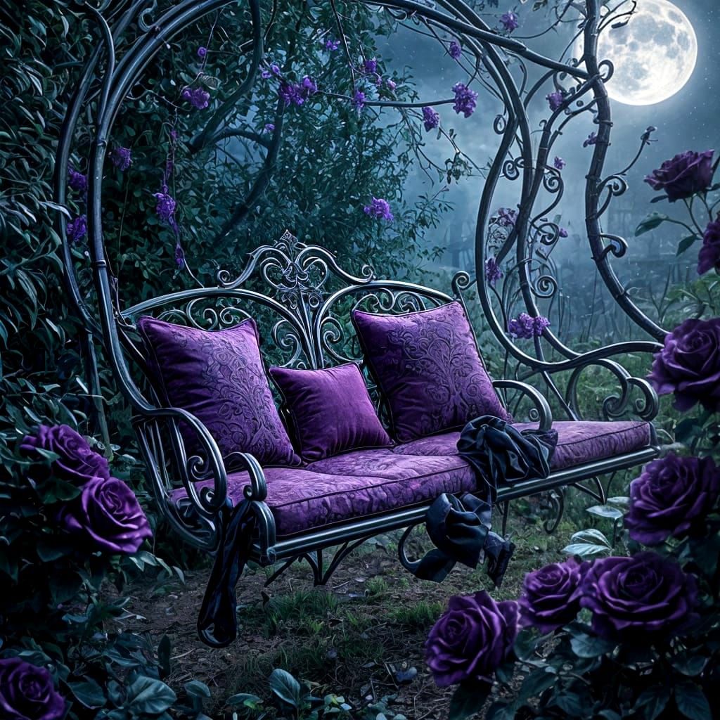 Gothic Garden Swing