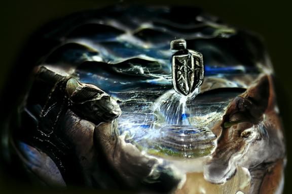 Algiz Rune and Water Symbol of Protection