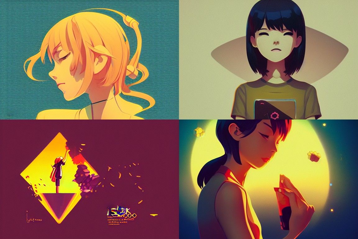 Honey-themed Minimalist Logo in Anime Style