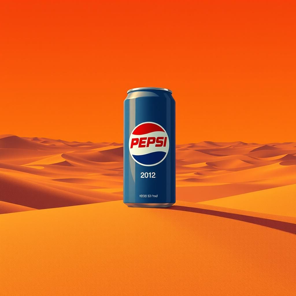 Pepsi Can in Arid Desert as Manga Scan
