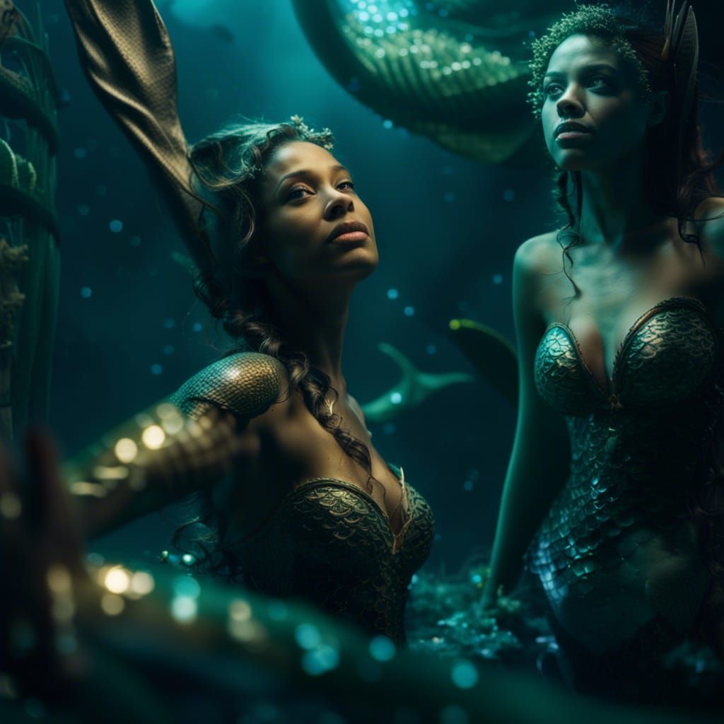 Hyperrealistic Mermaids Reimagined with Cinematic Details