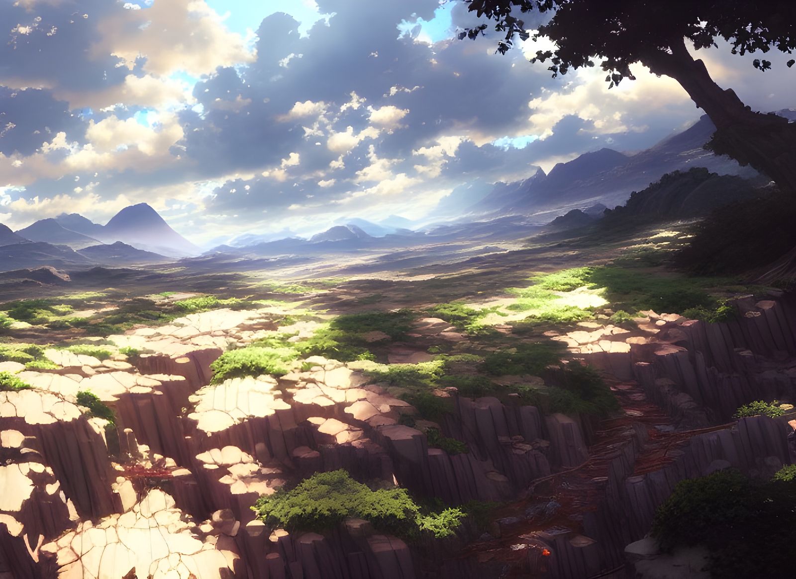 Valley of Life Landscape in Cinematic Style