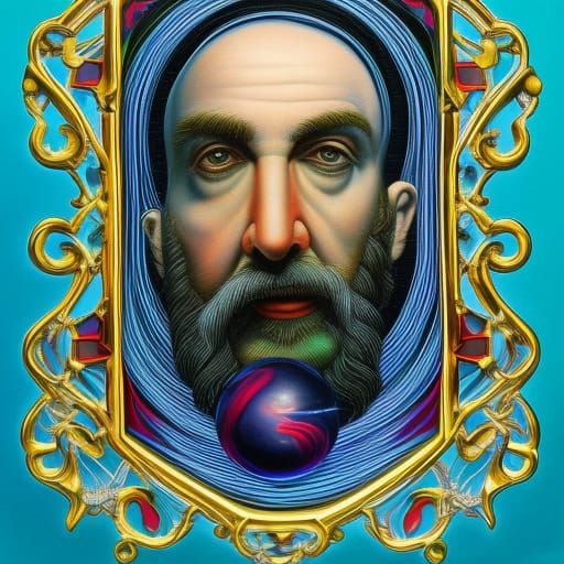 Lush Forest Hike in Surrealist Style