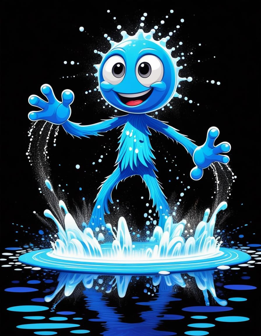 Whimsical Waters Giant in Vibrant Splash