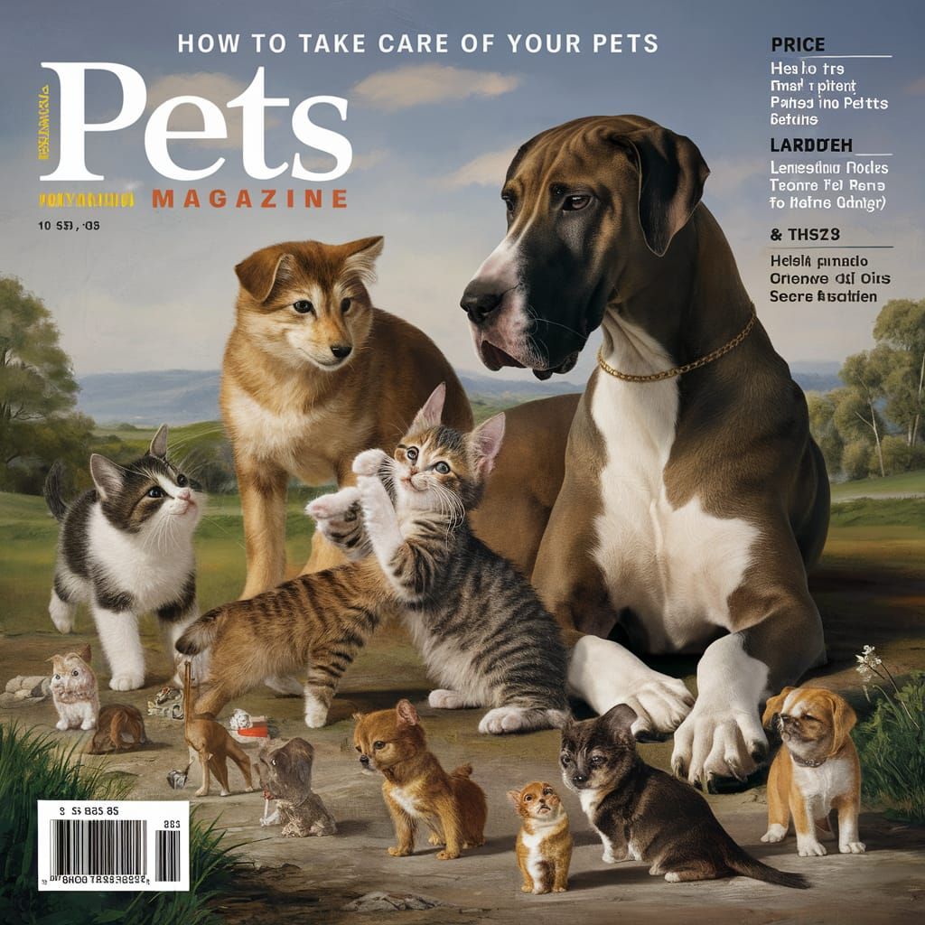 Magazine Cover: How to Take Care of Your Pets
