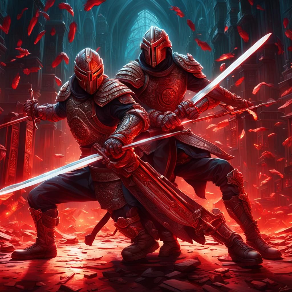 Futuristic Warriors Fight for Easter Egg