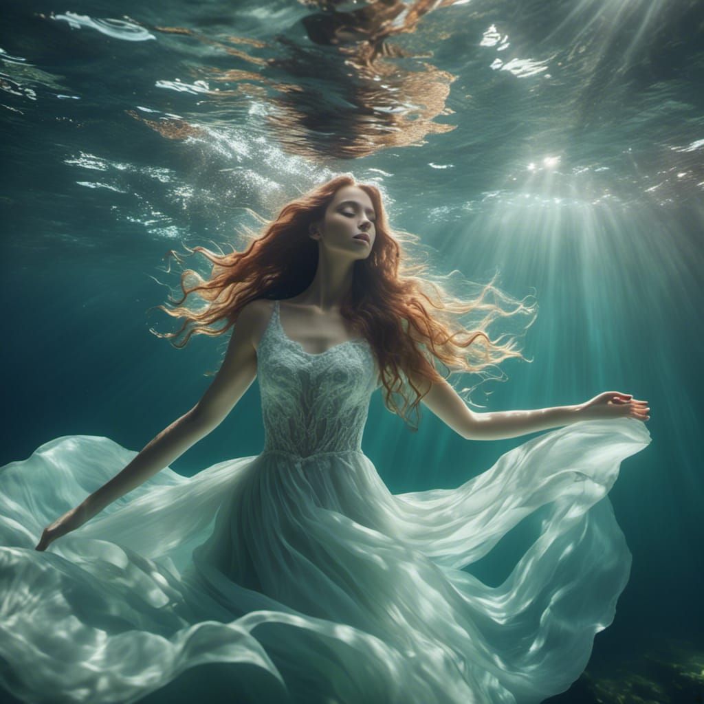 Floating beneath the sea