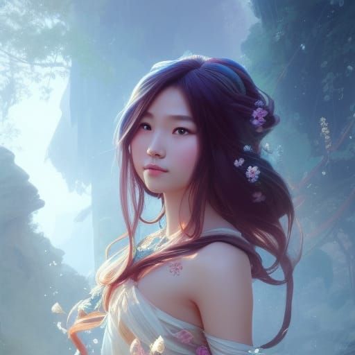 Asian Princess Concept Art in Unreal Engine 5