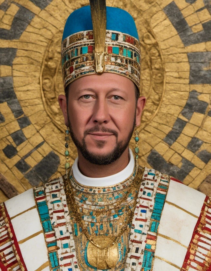 Ancient Egyptian Pharaoh in Royal Splendor