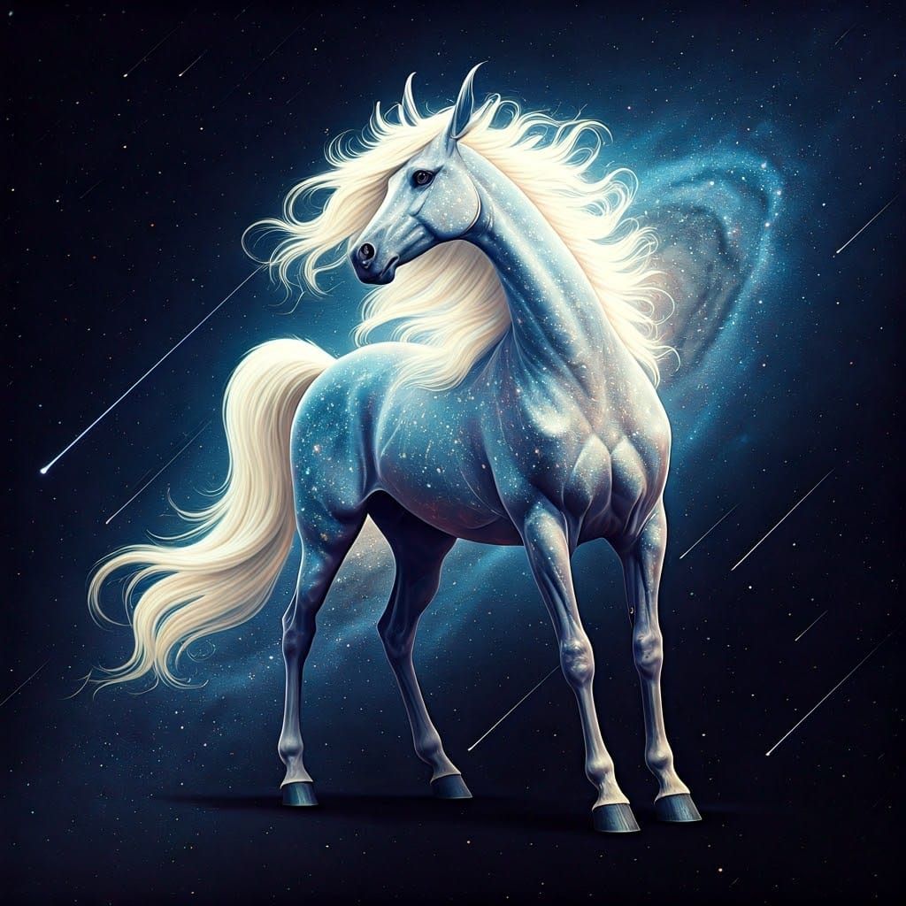 Celestial Centaur Born of Stardust, Trending on ArtStation