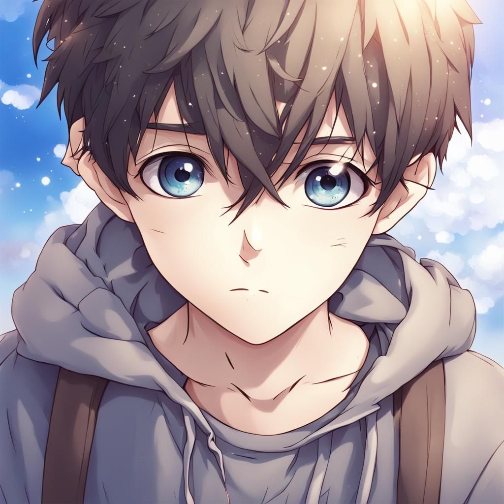 Anime Boy with Big Dreams