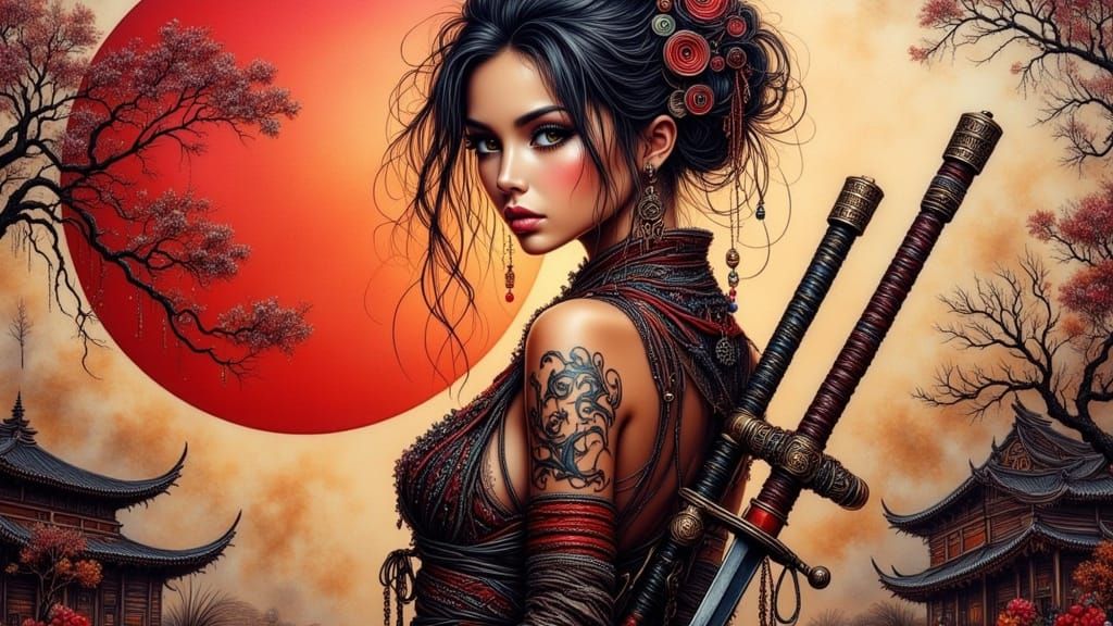Asian Ninja Woman