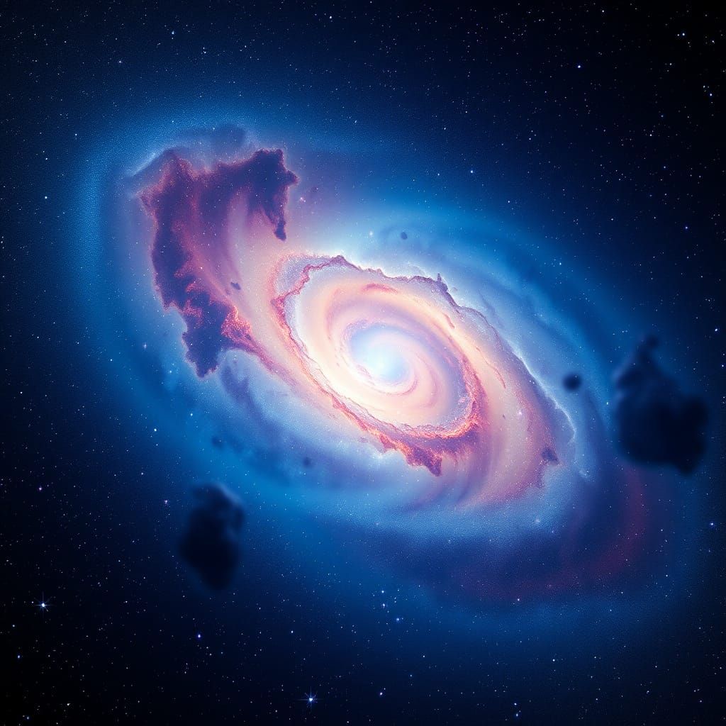 Galaxy in Vibrant, Professional Photography Style