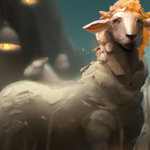 Hyperdetailed Sheep Concept Art in Unreal Engine 5