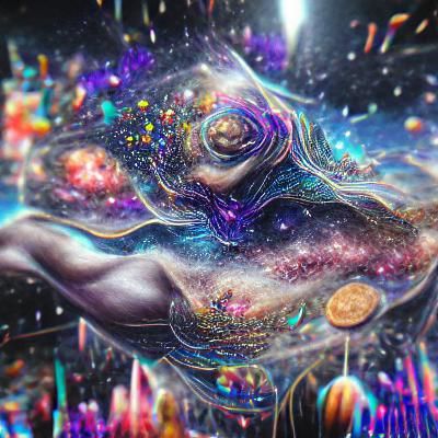 Holographic Cosmic Universe Illustration in 8K Resolution