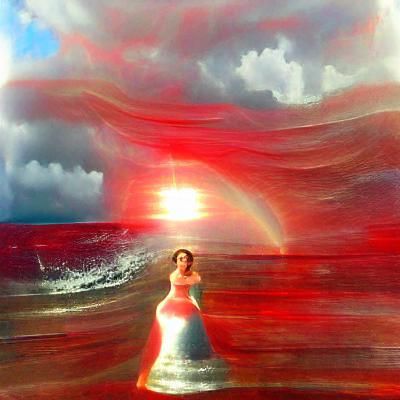 Abstract Colorful Flowing Lines Design